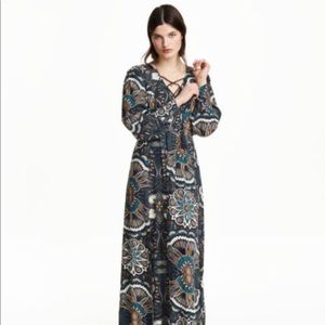 Printed Maxi with Tie-Front